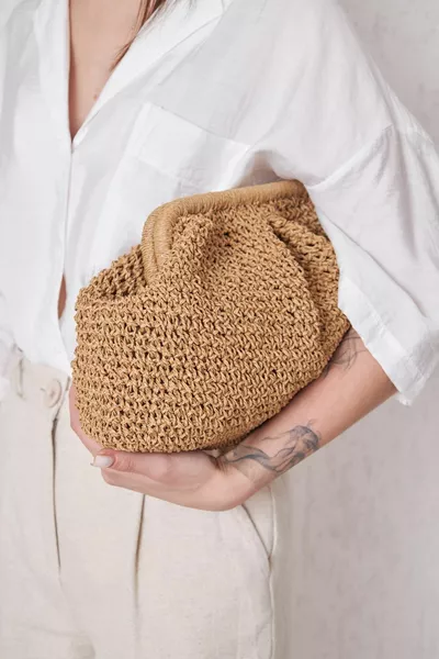 Элегантная вязаная сумка с кисточкой Oeil De Grace