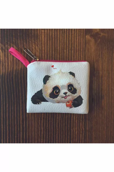 Мини портмоне за монети с панда