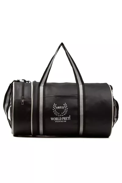 Cylinder Sports and Travel Bag Synthetic Leather 1st Quality Unisex, Shiny Waterproof Leather Fabric