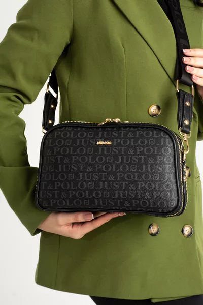 حقيبة كتف وشنطة محفظة نسائية مقاومة للماء بنقشة مطبوعة وخمسة أجزاء متقاطعة 