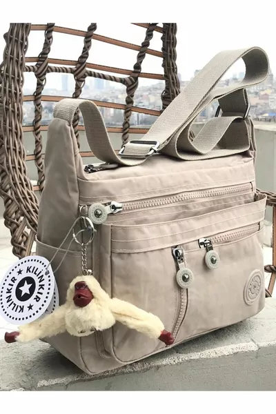 Kılinkır Postacı Çanta Çok Cepli Çapraz Askılı Yağmura Dayanıklı Kumaş