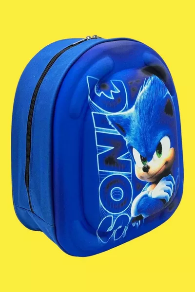 Раница за деца за детска градина Ежко Sonic, за 3-6 години, 5D релефна EVA текстилна ученическа раница