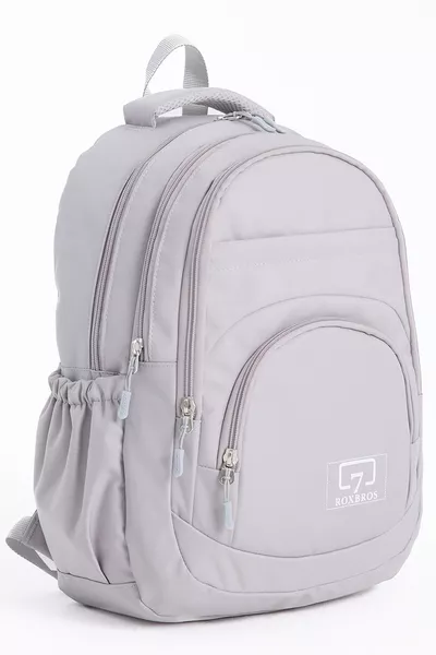 Рюкзак для школы с отделением для -дюймового ноутбука, 5 карманами, для девочек и мальчиков, серый