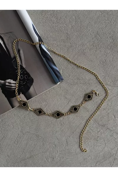 حزام سلسلة ذهبية للنساء من البقلاوة