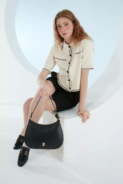 حقيبة كتف نسائية سوداء Floater 