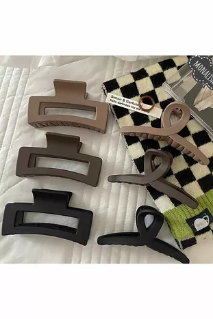 Дамски Двоен Модел Черно-Кафяви Нюанси Комплект от 6