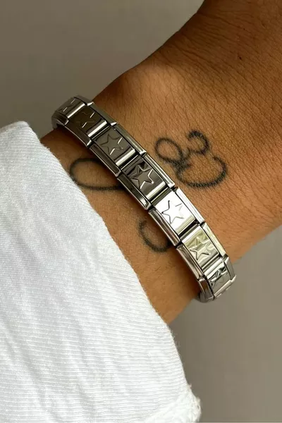 سوار من الصلب الإيطالي نومايشن بموديل تيمتور ستار تشارم 