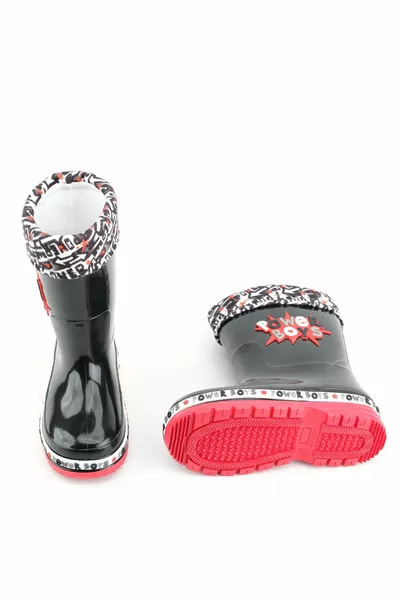 الشتاء الأولاد السلطة الأولاد للماء أحذية المطر الأحذية مع بطانة دافئة داخل