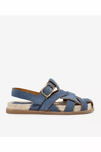 Jute Sole Leather Sandals