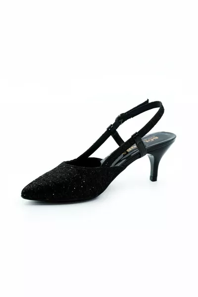 Abiti da sera neri con tacco sottile da donna