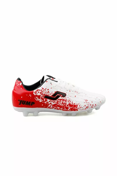  F WHITE Men's Grass Ground Football Boots -F-WHITE Color