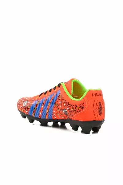 Spider Print Orange Fußballschuhe für Jungen