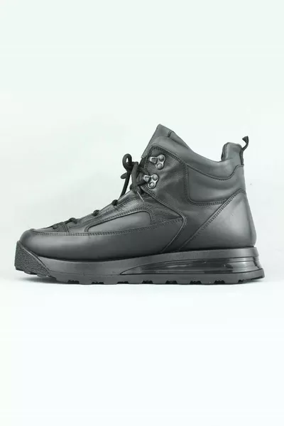 Monchi echt lederen veterlaarzen heren