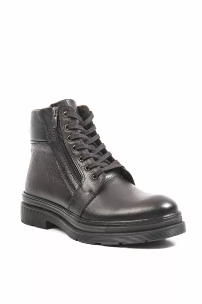 Deri Kahve Erkek Bot 