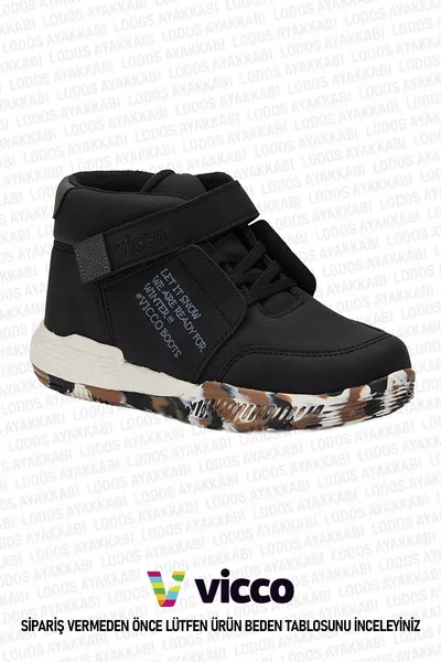 Dallas Model Erkek Çocuk Ortopedik Hafif Siyah Bot