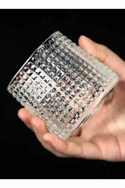 ويسكي كوكتيل زجاج كأس زجاجي  كوب زجاجي دوار طقم من 2  مل