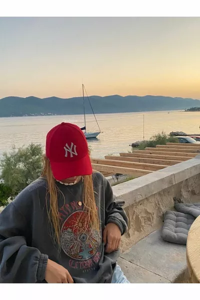 Унисекс бейзбол Ny Hat Червено - Бяло