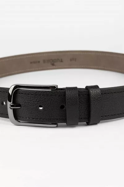 Ceinture Sport Noir 4 cm Homme