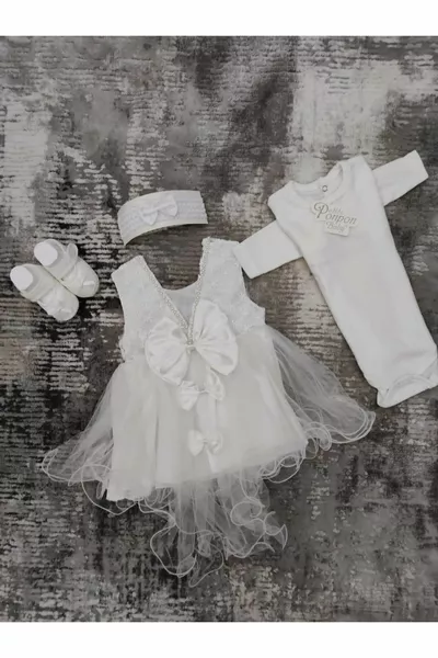 4 Pcs Bébé Fille Mevlüt Robe