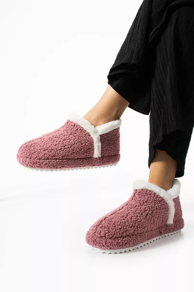 Cherry Terry Fabric Home Shoes Home Boots Panduf (PRODUIT AMÉLIORÉ)