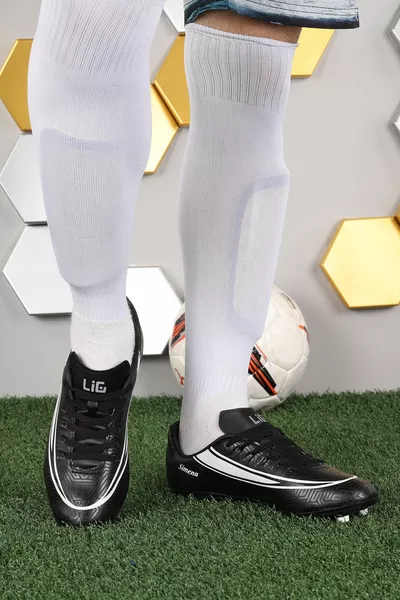 Simena كم أحذية كرة القدم العشب الميدان أحذية كرة القدم للرجال أسود