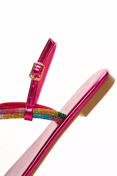 نسائي متعدد الألوان بحزام الكاحل فليب فلوب صندل 