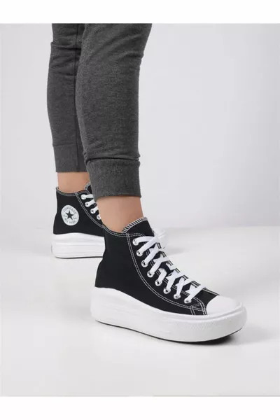 All Star Move Hi Black White High Sole Sneakers c 