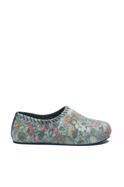 Multicolor Anatomical Mushroom Soled Wool Unisex Home Shoes-yew-pr