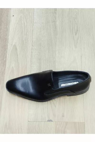 حذاء رجالي جلد طبيعي المطاط الوحيد