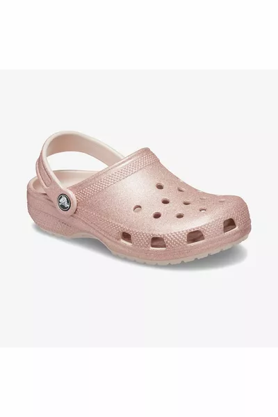 Klassische Glitzer Kinder Rosa Hausschuhe