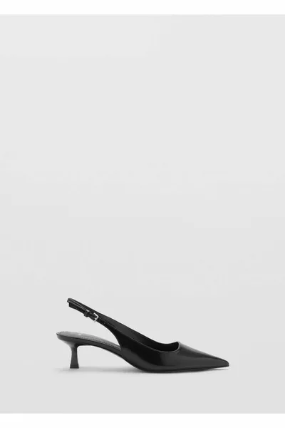 حذاء مفتوح الظهر بكعب هريرة