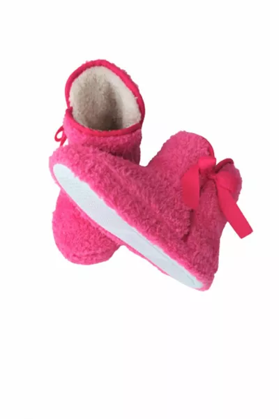 Женский брючный костюм с розовым бантом