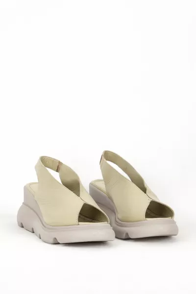 Femmes Sandales Rembourré Talon Véritable Cuir Chaussures Zy  A.green