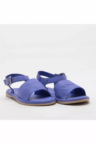 صندل جلد طبيعي نسائي وحيد 