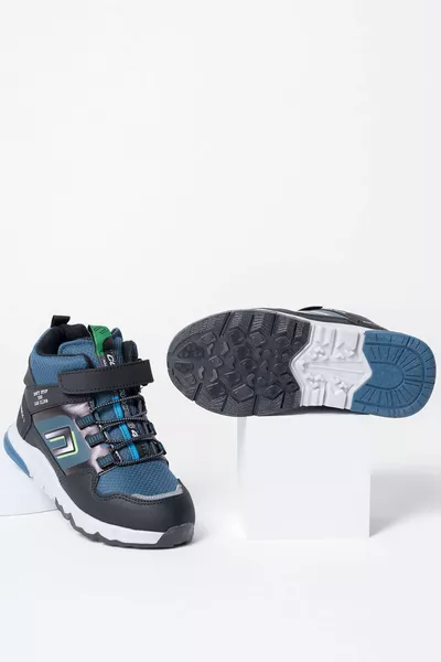 Klittenband Blauw Gegarneerde Sportlaarzen voor Kinderen