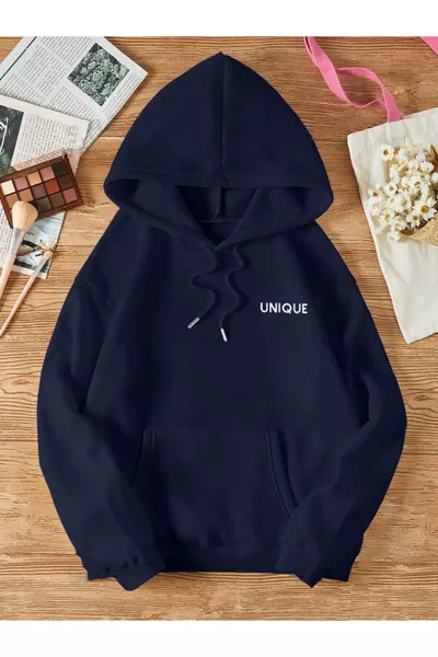 Felpa con Cappuccio Oversize in Cotone Unisex Uomo/Donna con Stampa Unica Colorata