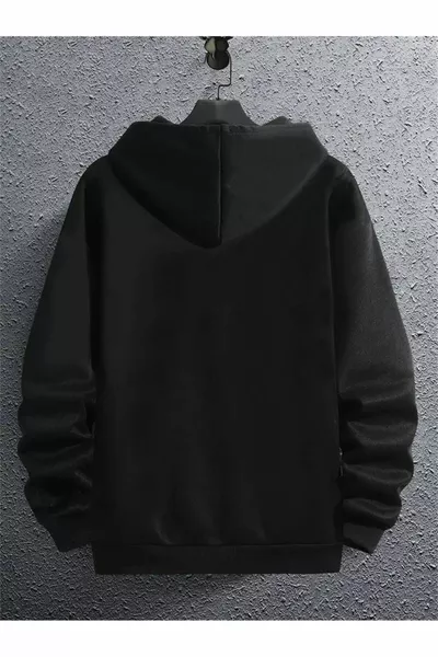 Италия Деликатно щамповано жилетка с цип и качулка