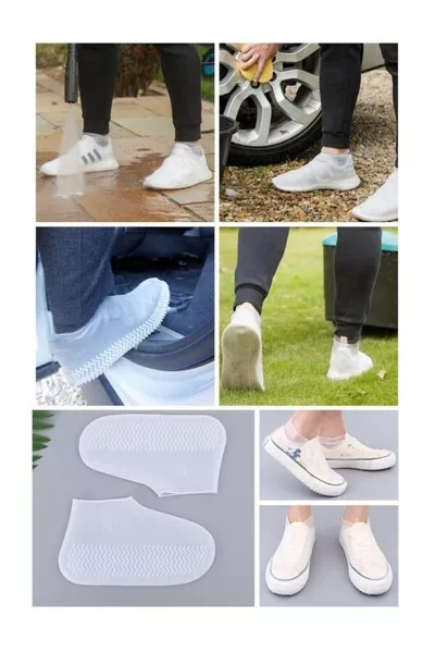 Housse de chaussure imperméable en silicone contre la pluie et la saleté