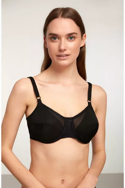 صدرية نسائية نيللي سوداء ممتازة للجسم