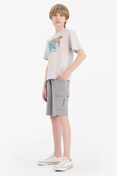 Boys' Elastic Waist Cargo Shorts HS