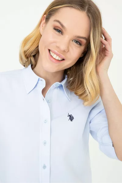 Camicia da donna blu