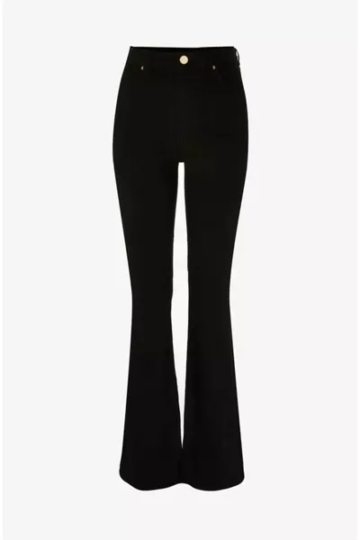 Liana Spanish Black Stretch High-Waisted Jeans