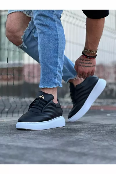  Black Skin Men's Casual Shoes