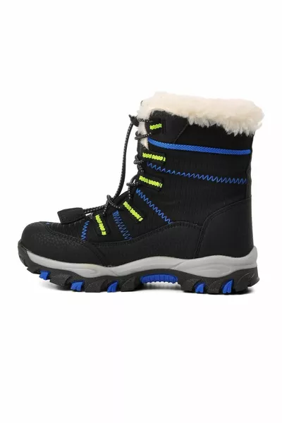 Pepino -f أحذية ثلجية للأطفال مقاومة للماء من بلاك ساكس مع فرو بالداخل