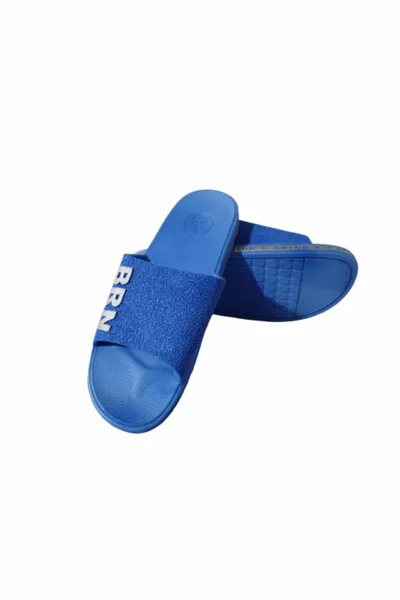 Brn  Мъжки синьо сиво нехлъзгаща се подметка Морски плаж Басейн Ежедневни чехли за ходене