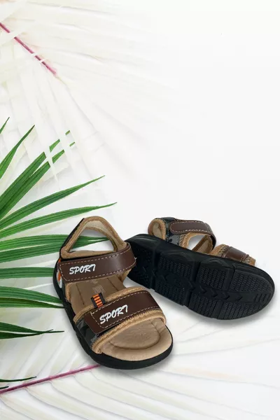 صنادل منفردة للأولاد فيلكرو للعظام