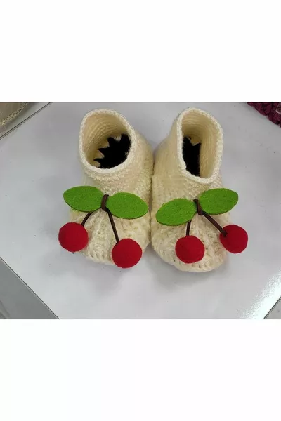 Hand Knitted Baby Booties