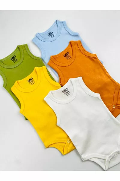 5 pcs % coton peigné Body pour bébé