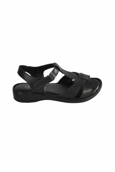 Женские черные босоножки 