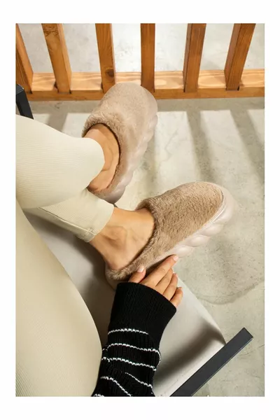 Wollen Eva Sole huispantoffels voor dames